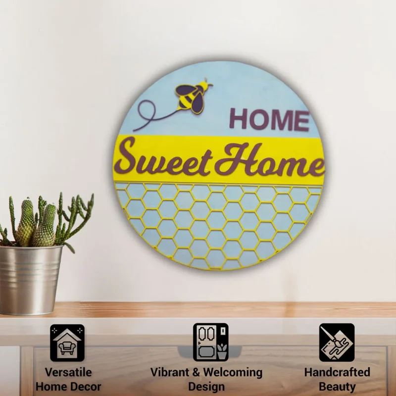 3D Sweet home wall hanging info