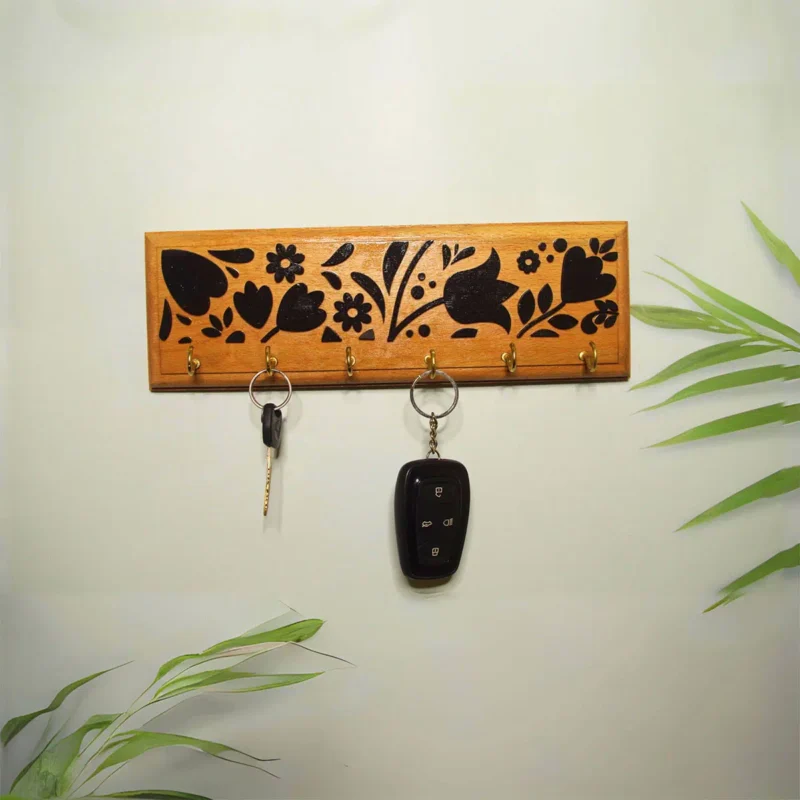 3D key hanger Ebony