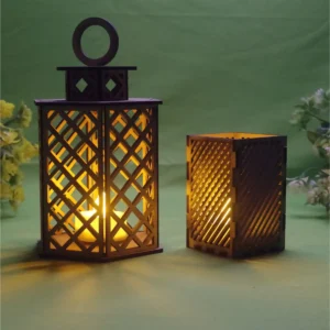 Candle holder Lathernstripe