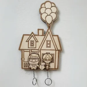 UP Movie Couple Ellie and Carl Keychain