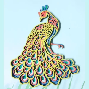 Stunning 3D Peacock Sculpture: Captivating Artwork for Sale