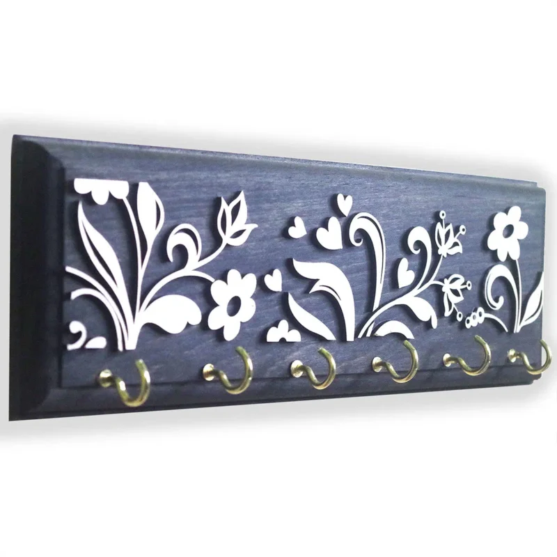 silver 3D key hanger